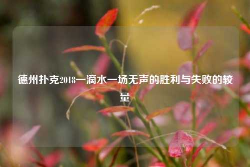 德州扑克2018一滴水一场无声的胜利与失败的较量
