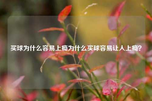 买球为什么容易上瘾为什么买球容易让人上瘾？