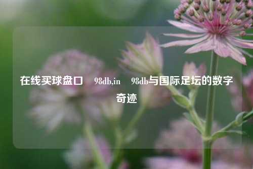 在线买球盘口訫98db,in訫98db与国际足坛的数字奇迹